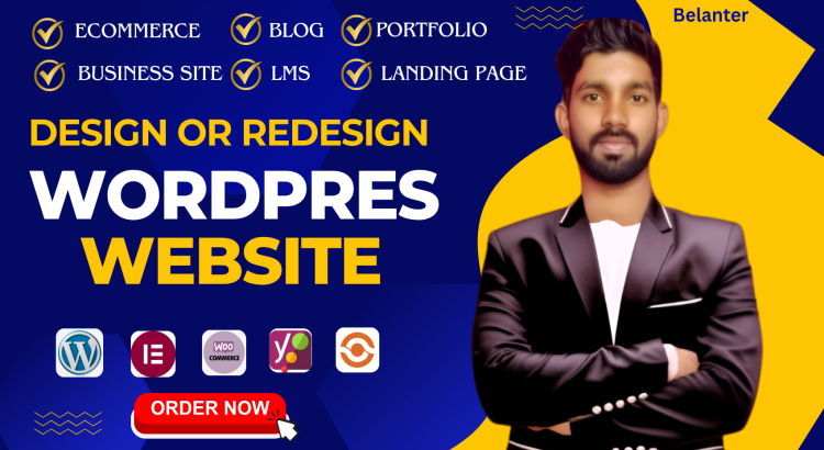 I will create Modern WordPress website, website design & landing page